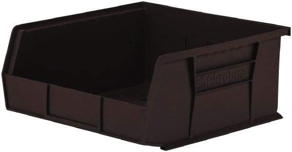 Akro-Mils - 50 Lb. Load Capacity, 10-7/8" Deep, Black Polymer Hopper Stacking Bin - 5" High x 11" Wide x 10-7/8" Long - A1 Tooling