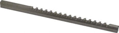 Value Collection - 5mm Keyway Width, Style B-1, Keyway Broach - High Speed Steel, Bright Finish, 1/4" Broach Body Width, 19/64" to 1-11/16" LOC, 6-3/4" OAL - A1 Tooling