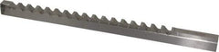 Value Collection - 12mm Keyway Width, Style D-1, Keyway Broach - High Speed Steel, Bright Finish, 9/16" Broach Body Width, 1" to 6" LOC, 13-7/8" OAL - A1 Tooling