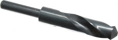 Interstate - 22mm Drill, 118° Point, High Speed Steel Silver Deming & Reduced Shank Drill Bit - A1 Tooling