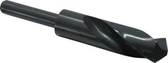 Interstate - 24.5mm Drill, 118° Point, High Speed Steel Silver Deming & Reduced Shank Drill Bit - A1 Tooling