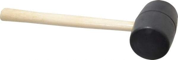 Value Collection - 2 Lb Head Rubber Mallet - 16-1/2" OAL, Wood Handle - A1 Tooling