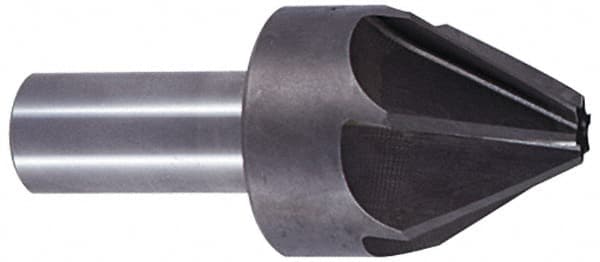 Interstate - 3/16" Head Diam, 3/16" Shank Diam, 6 Flute 60° Cobalt Countersink - A1 Tooling