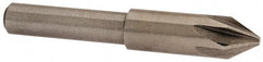 Interstate - 5/16" Head Diam, 1/4" Shank Diam, 6 Flute 60° Cobalt Countersink - A1 Tooling