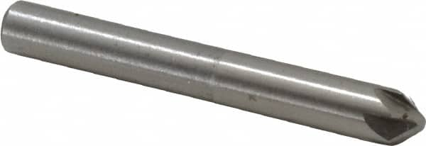 Interstate - 3/16" Head Diam, 3/16" Shank Diam, 6 Flute 82° Cobalt Countersink - A1 Tooling