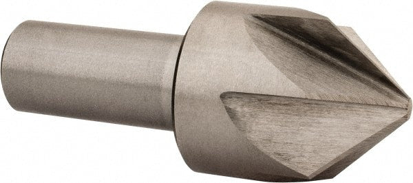 Interstate - 1-3/4" Head Diam, 1" Shank Diam, 6 Flute 90° Cobalt Countersink - A1 Tooling