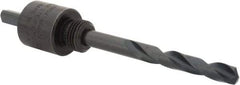 Lenox - 9/16 to 1-3/16" Tool Diam Compatibility, Straight Shank, Carbon Steel Integral Pilot Drill, Hole Cutting Tool Arbor - 15/64" Min Chuck, Triangular Shank Cross Section, Quick-Change Attachment, For Hole Saws 4L - A1 Tooling