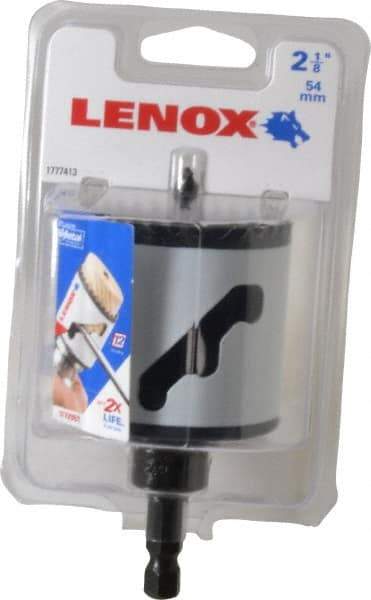 Lenox - 2-1/8" Diam, 1-9/16" Cutting Depth, Hole Saw - Bi-Metal Saw, Toothed Edge - A1 Tooling