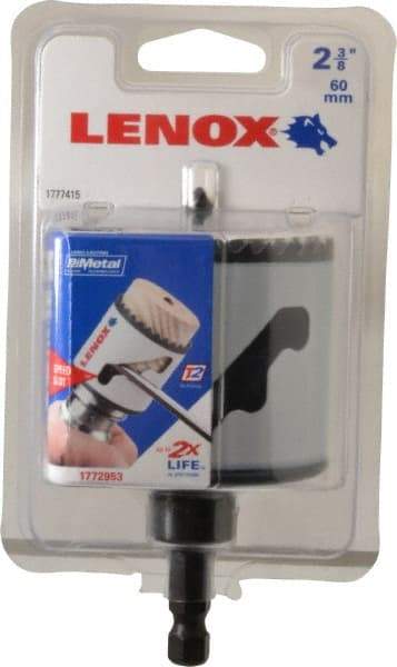 Lenox - 2-3/8" Diam, 1-9/16" Cutting Depth, Hole Saw - Bi-Metal Saw, Toothed Edge - A1 Tooling