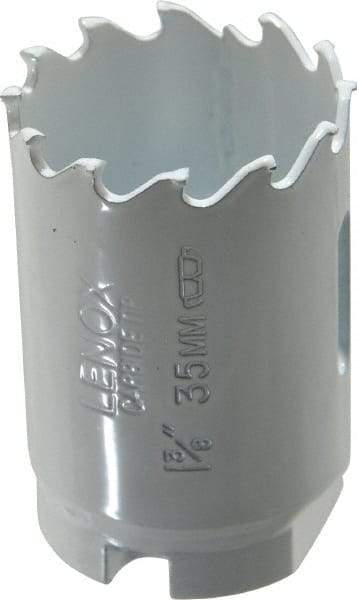 Lenox - 1-3/8" Diam, 1-1/2" Cutting Depth, Hole Saw - Carbide-Tipped Saw, Toothed Edge - A1 Tooling