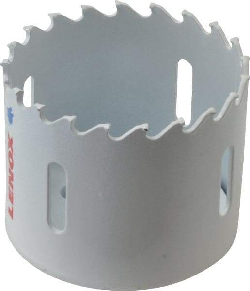 Lenox - 2-1/4" Diam, 1-1/2" Cutting Depth, Hole Saw - Carbide-Tipped Saw, Toothed Edge - A1 Tooling