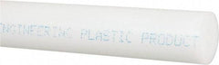 Made in USA - 4' Long, 1" Diam, Acetal Plastic Rod - Natural (Color) - A1 Tooling