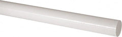 Made in USA - 4' Long, 2" Diam, Acetal Plastic Rod - Natural (Color) - A1 Tooling