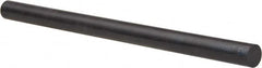 Made in USA - 4' Long, 5/16" Diam, Acetal Plastic Rod - Black - A1 Tooling