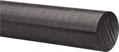 Made in USA - 4' Long, 2-1/4" Diam, Acetal Plastic Rod - Black - A1 Tooling