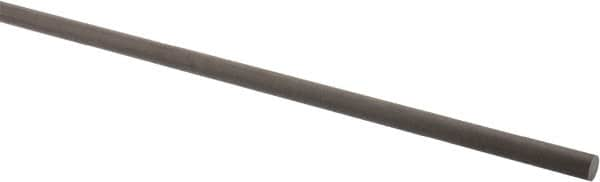 Made in USA - 4' Long, 1/4" Diam, Acetal (PTFE-Filled) Plastic Rod - Brown - A1 Tooling