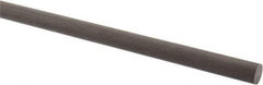 Made in USA - 4' Long, 1/2" Diam, Acetal (PTFE-Filled) Plastic Rod - Brown - A1 Tooling