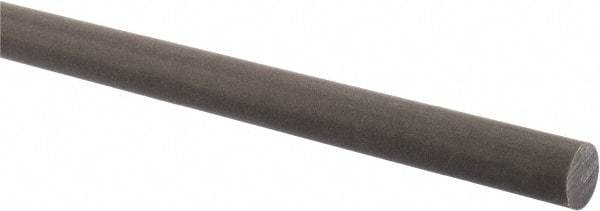 Made in USA - 2' Long, 5/8" Diam, Acetal (PTFE-Filled) Plastic Rod - Brown - A1 Tooling