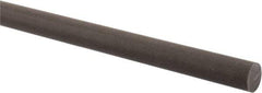 Made in USA - 4' Long, 3/4" Diam, Acetal (PTFE-Filled) Plastic Rod - Brown - A1 Tooling