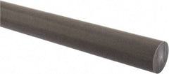 Made in USA - 2' Long, 1-1/4" Diam, Acetal (PTFE-Filled) Plastic Rod - Brown - A1 Tooling