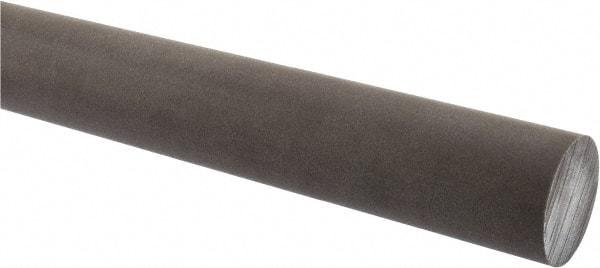 Made in USA - 2' Long, 1-1/2" Diam, Acetal (PTFE-Filled) Plastic Rod - Brown - A1 Tooling