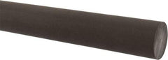 Made in USA - 4' Long, 1-1/2" Diam, Acetal (PTFE-Filled) Plastic Rod - Brown - A1 Tooling