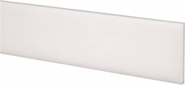 Made in USA - 1 Ft. Long x 1-1/2 Inch Wide x 1/8 Inch High, Acetal, Rectangular Plastic Bar - Natural - A1 Tooling