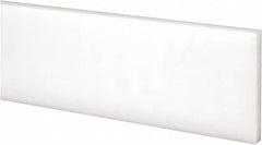 Made in USA - 2 Ft. Long x 2 Inch Wide x 1/4 Inch High, Acetal, Rectangular Plastic Bar - Natural - A1 Tooling