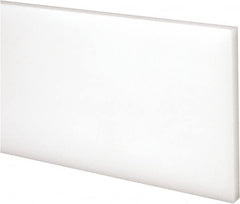 Made in USA - 2 Ft. Long x 3 Inch Wide x 1/4 Inch High, Acetal, Rectangular Plastic Bar - Natural - A1 Tooling