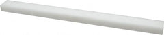 Made in USA - 1 Ft. Long x 1 Inch Wide x 1/2 Inch High, Acetal, Rectangular Plastic Bar - Natural - A1 Tooling