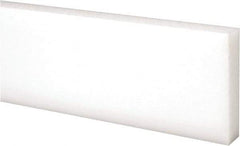 Made in USA - 2 Ft. Long x 2 Inch Wide x 1/2 Inch High, Acetal, Rectangular Plastic Bar - Natural - A1 Tooling