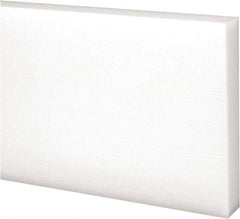 Made in USA - 4 Ft. Long x 3 Inch Wide x 1/2 Inch High, Acetal, Rectangular Plastic Bar - Natural - A1 Tooling