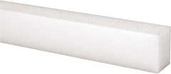 Made in USA - 2 Ft. Long x 1 Inch Wide x 3/4 Inch High, Acetal, Rectangular Plastic Bar - Natural - A1 Tooling