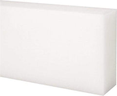 Made in USA - 1 Ft. Long x 3 Inch Wide x 1-1/4 Inch High, Acetal, Rectangular Plastic Bar - Natural - A1 Tooling