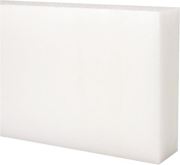 Made in USA - 2' x 6" x 1-1/4" Natural (Color) Acetal Rectangular Bar - A1 Tooling