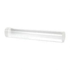 Made in USA - 3' Long, 2-1/2" Diam, Acrylic Plastic Rod - Clear - A1 Tooling