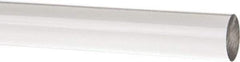 Made in USA - 3' Long, 3" Diam, Acrylic Plastic Rod - Clear - A1 Tooling