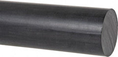 Made in USA - 8' Long, 3/8" Diam, PPO (Noryl) Plastic Rod - Black - A1 Tooling