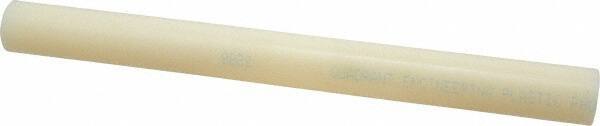 Made in USA - 1' Long, 1-1/8" Diam, Nylon 6/6 Plastic Rod - Natural (Color) - A1 Tooling