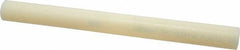 Made in USA - 1' Long, 1-1/8" Diam, Nylon 6/6 Plastic Rod - Natural (Color) - A1 Tooling