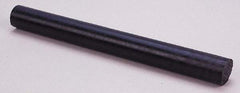 Made in USA - 4' Long, 1/4" Diam, Nylon 6/6 Plastic Rod - Black - A1 Tooling