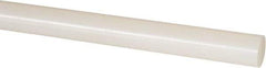 Made in USA - 5' Long, 3" Diam, Nylon 6/12 Plastic Rod - ±1/4" Length Tolerance, +1/4 - 0.000" Diam Tolerance, Rockwell R-114 Hardness, Natural (Color) - A1 Tooling