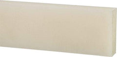 Made in USA - 4 Ft. Long x 3 Inch Wide x 1/4 Inch High, Nylon, Rectangular Plastic Bar - Natural - A1 Tooling