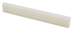 Made in USA - 1 Ft. Long x 3 Inch Wide x 1/8 Inch High, Nylon, Rectangular Plastic Bar - Natural - A1 Tooling