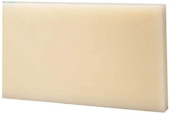 Made in USA - 1 Ft. Long x 6 Inch Wide x 1-1/2 Inch High, Nylon, Rectangular Plastic Bar - Natural - A1 Tooling