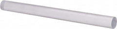 Made in USA - 8' Long, 1-1/2" Diam, Polycarbonate Plastic Rod - Clear - A1 Tooling