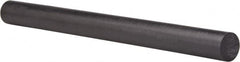 Made in USA - 8' Long, 1-1/2" Diam, Polycarbonate Plastic Rod - Black - A1 Tooling