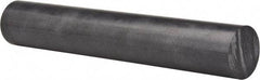 Made in USA - 4' Long, 2" Diam, Polycarbonate Plastic Rod - Black - A1 Tooling