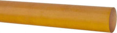 Made in USA - 4' Long, 3/8" Diam, Polyetherimide (PEI) Plastic Rod - Natural (Color) - A1 Tooling