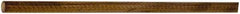 Made in USA - 4' Long, 1-1/4" Diam, Canvas Phenolic Laminate (C/CE) Plastic Rod - Tan-Brown - A1 Tooling